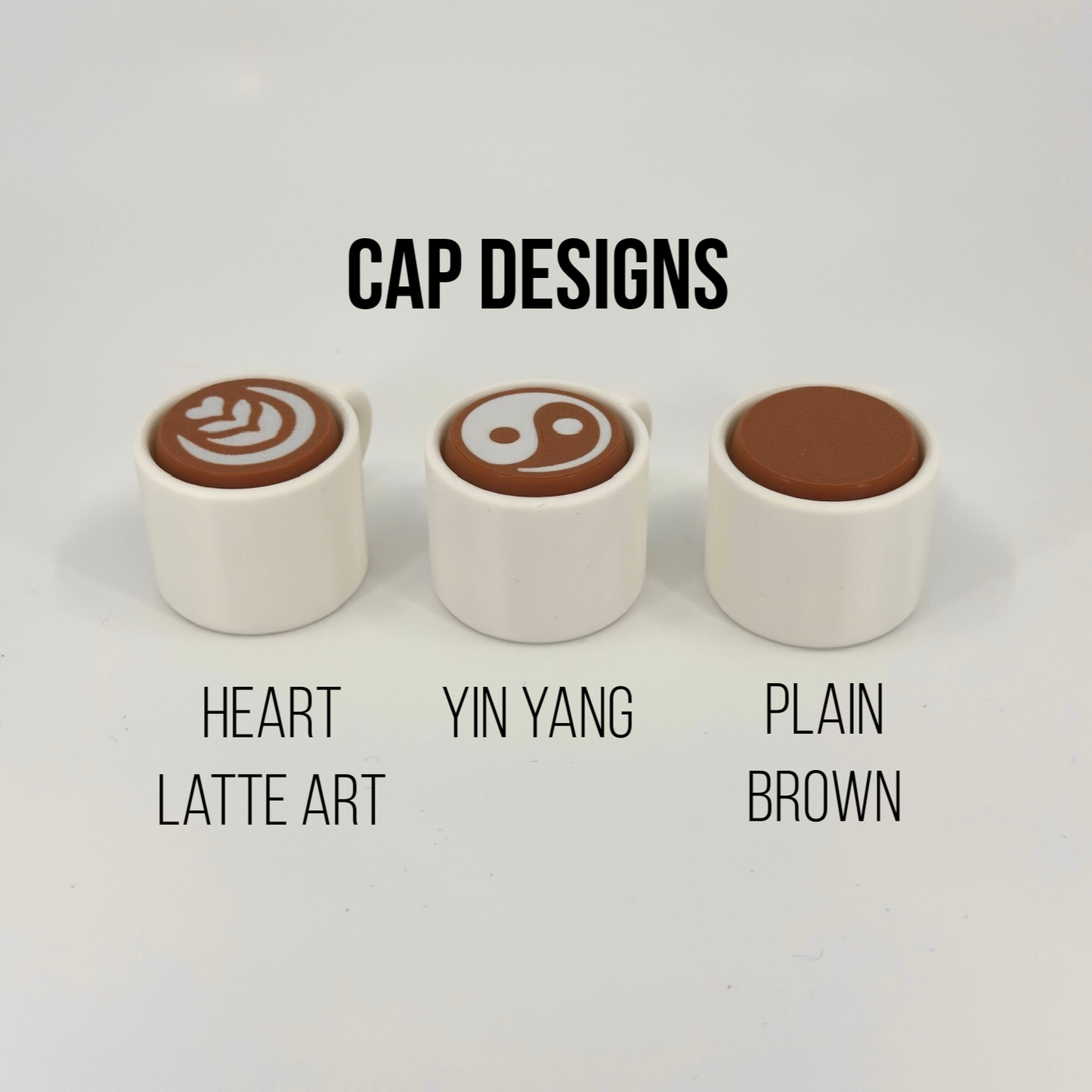 Fidget Clicker - Coffee Mug - Set of 3 with White Base included for FREE