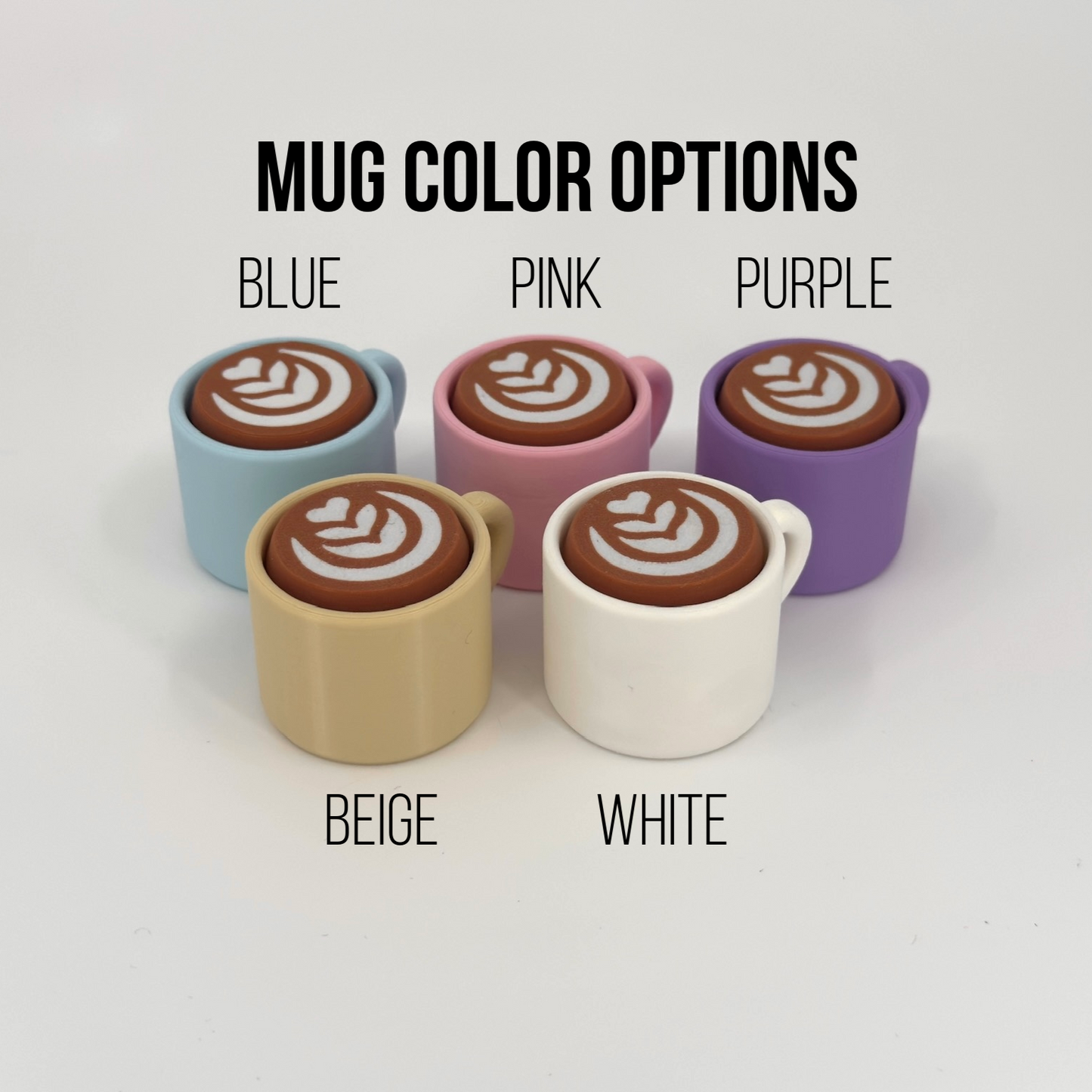 Fidget Clicker - Coffee Mug - Set of 3 with White Base included for FREE