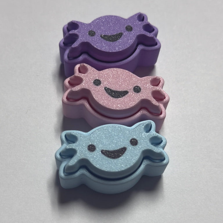 Fidget Clicker Keychain - Axolotl