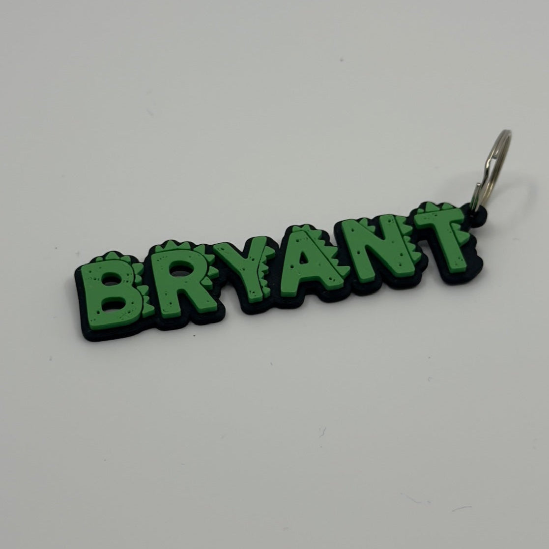 Custom Name Keychain - Dinosaur