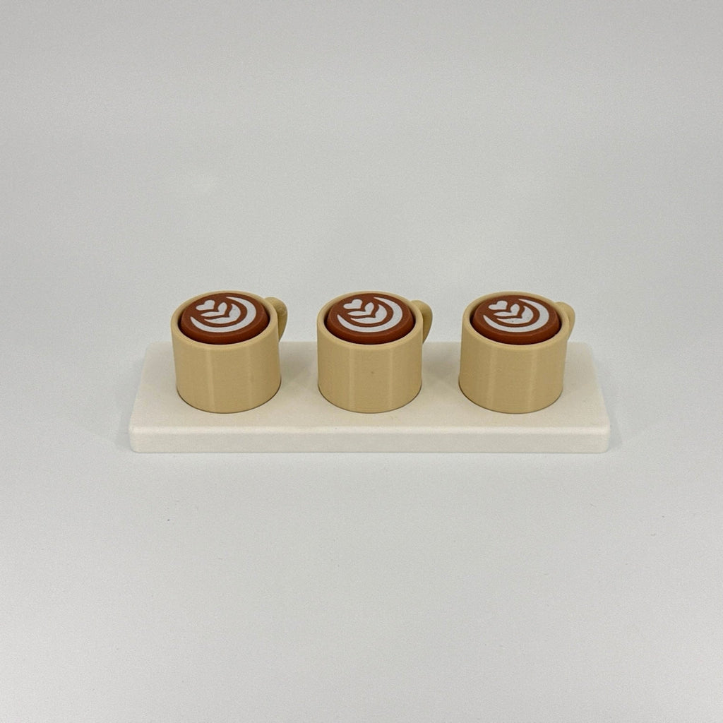 Fidget Clicker - Coffee Mug - Set of 3 with White Base included for FREE