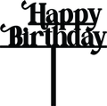 Happy Birthday Cake Topper Retro Design 1